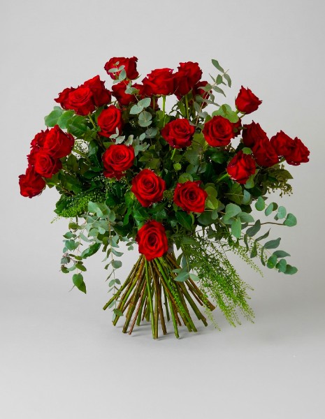 Bouquet Valentina con 25 rose rosse
