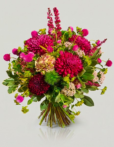 Bouquet Cornelia estivo con fiori di campo mix fucsia