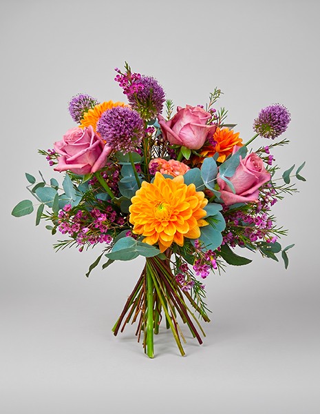 Bouquet Glenda con rose e dalie